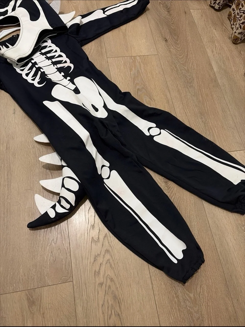 Glow-in-the-Dark Dino Skeleton Halloween Costume